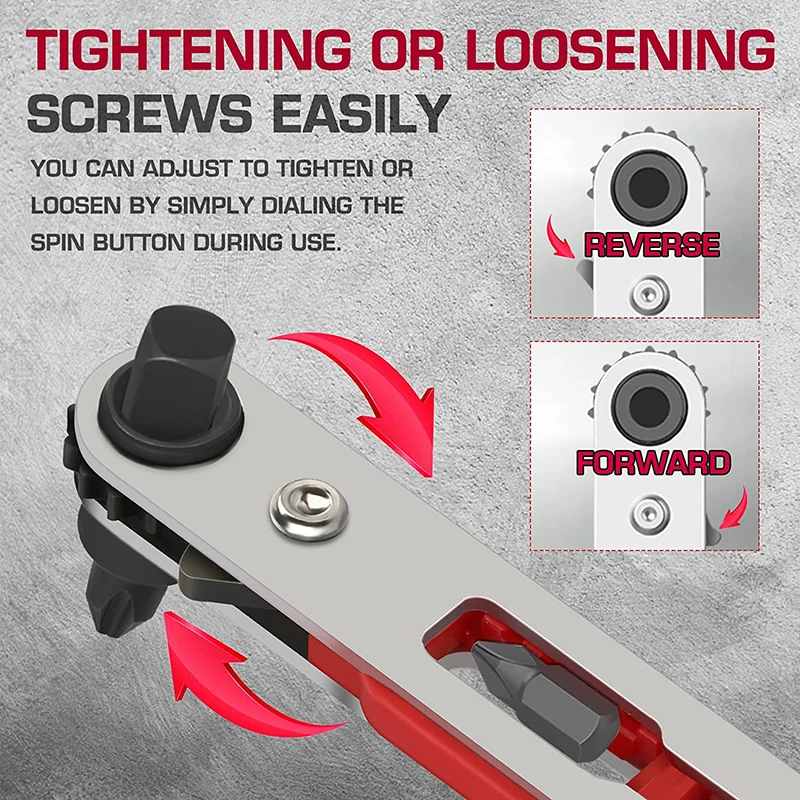 1/4 Inch Drive Socket Ratel Schroevendraaier Set Verstelbare Momentsleutel 90 Graden Mini Ratelsleutel Handvat Tool