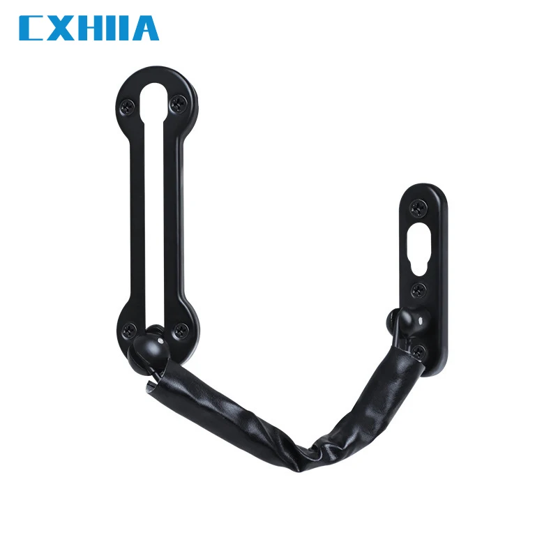 CXHIIA Stainless Steel Household Anti-Theft Chain Door Chain Anti-Theft Door Lock Perforation/Free Perforation Dual Purpose