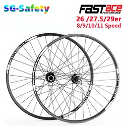 Mountain bike wheelset 26/27.5/29 inchs MTB 29er wheel HG 8-11 speed Fastace Bearing hub SUNringle rim QR/THRU  bicycle wheelset