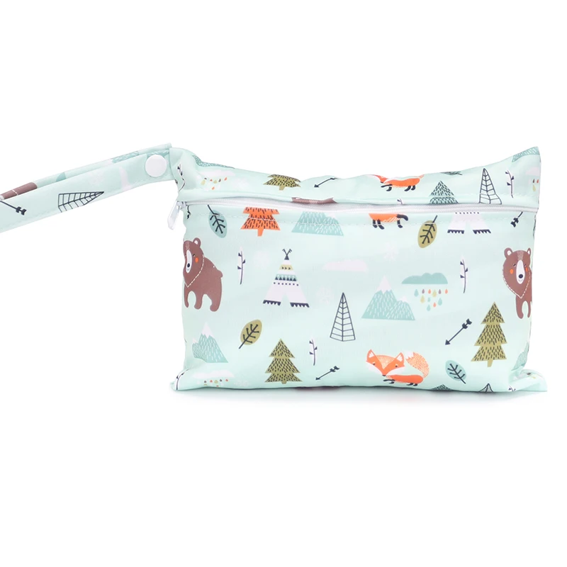 35 pattern NEW Size: 15*22.5CM Wetbags Washable Reusable Cloth diaper Nappies Bags Waterproof Swim Sport Travel Carry bag