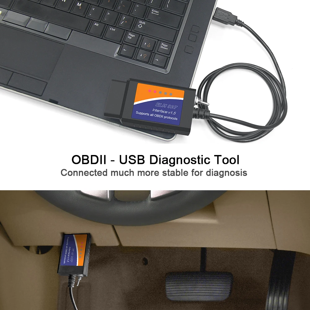 ELM327 USB FTDI مع قارئ رمز التبديل الماسح الضوئي FORscan ELMconfig HS CAN و MS CAN car elm327 obd2 v1.5 BT elm 327 wifi