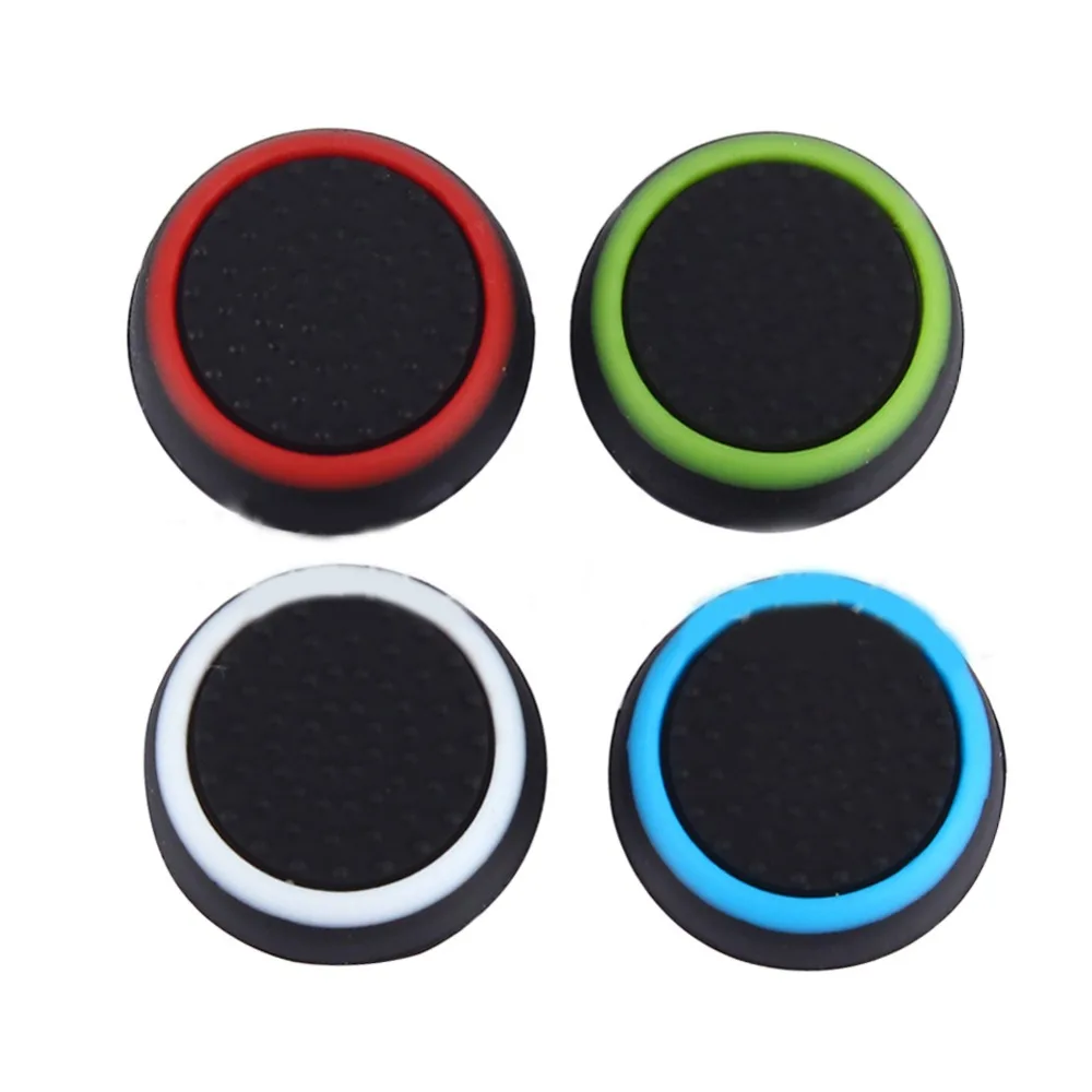 2pcs Silicone Analog Thumb Stick Grips Cover for Playstation 4 PS4 Pro Slim Thumbstick JoyStick Rubber Silicone Caps