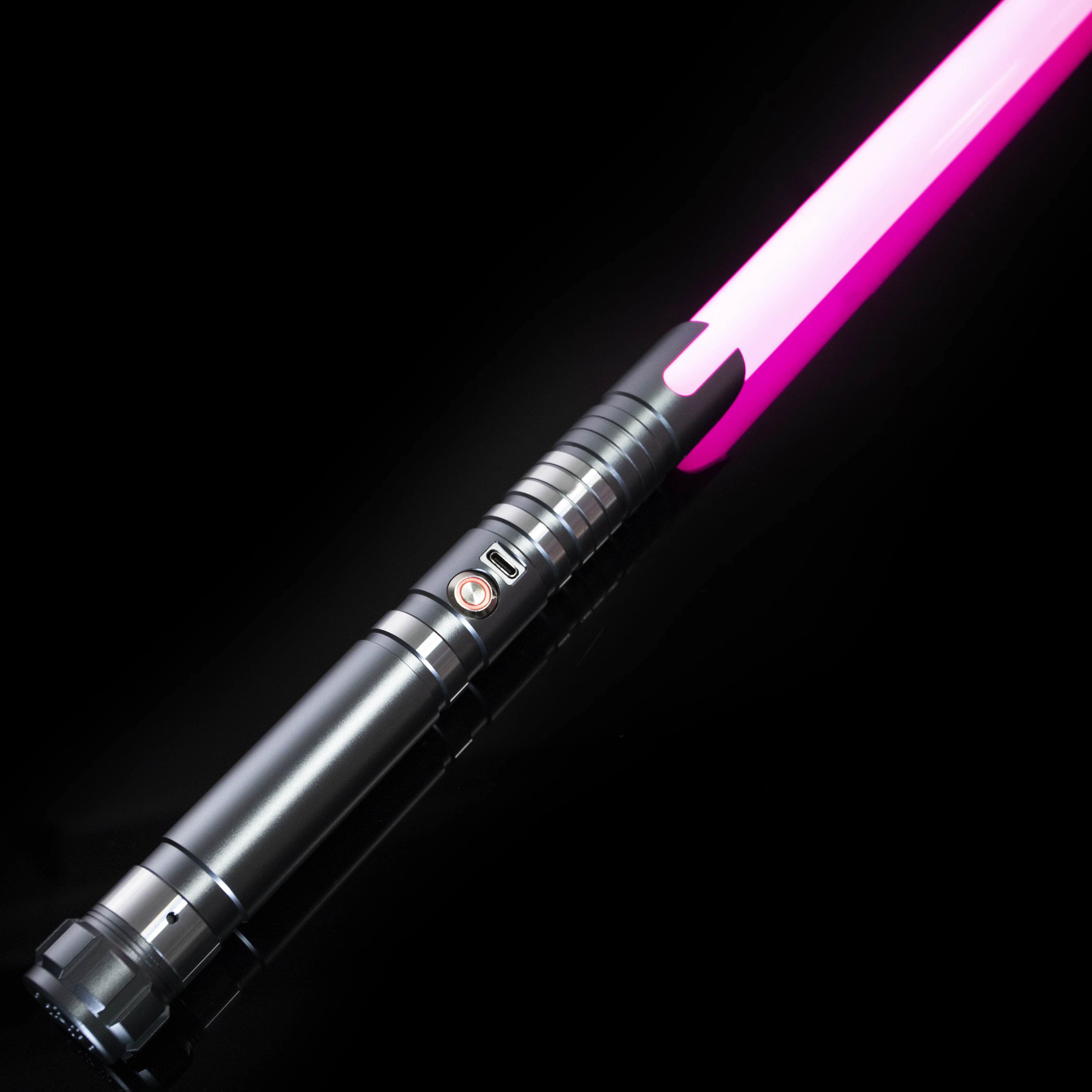 LGT Lightsaber -Metal Hilt Force Heavy Dueling Light Saber Infinite Color Changing with 4 Sound Fonts