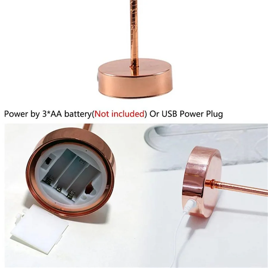 PAMNNY الإبداعية ريشة الجدول مصباح USB/بطارية تعمل بالطاقة التحكم عن بعد مكتب ضوء غرفة نوم المنزل الديكور ريشة أضواء ليلية