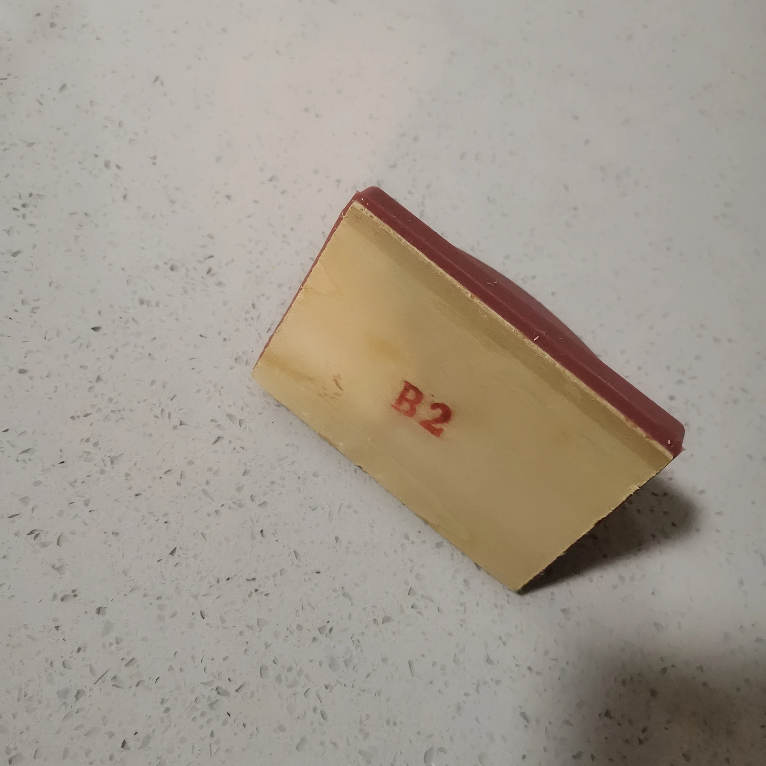 B2 حجم الطباعة رأس مطاطي سيليكون مربع دائري روبر طول (65 مللي متر) عرض (36 مللي متر) ارتفاع (50 مللي متر)