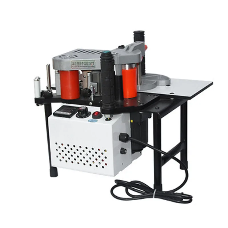 1100W Small Manual Edge Banding Machine Double Side Gluing Portable Edge Bander Woodworking Edge Banding Machine 220V