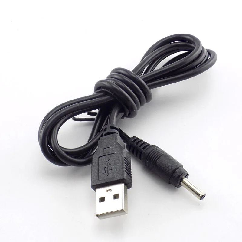 3,5mm Mirco USB Ladekabel Netzteil Adapter Ladegerät Taschenlampe für Kopf lampe Taschenlampe licht 18650 Akku E14