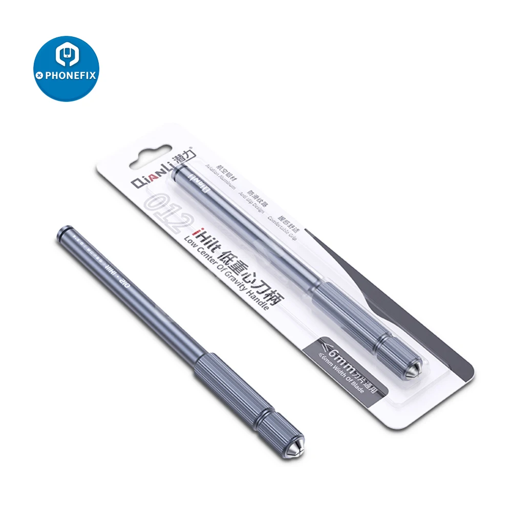 QIANLI iHilt 012 basso baricentro coltello manico hilt lega di alluminio resistenza antiscivolo per manutenzione Chip IC cellulare