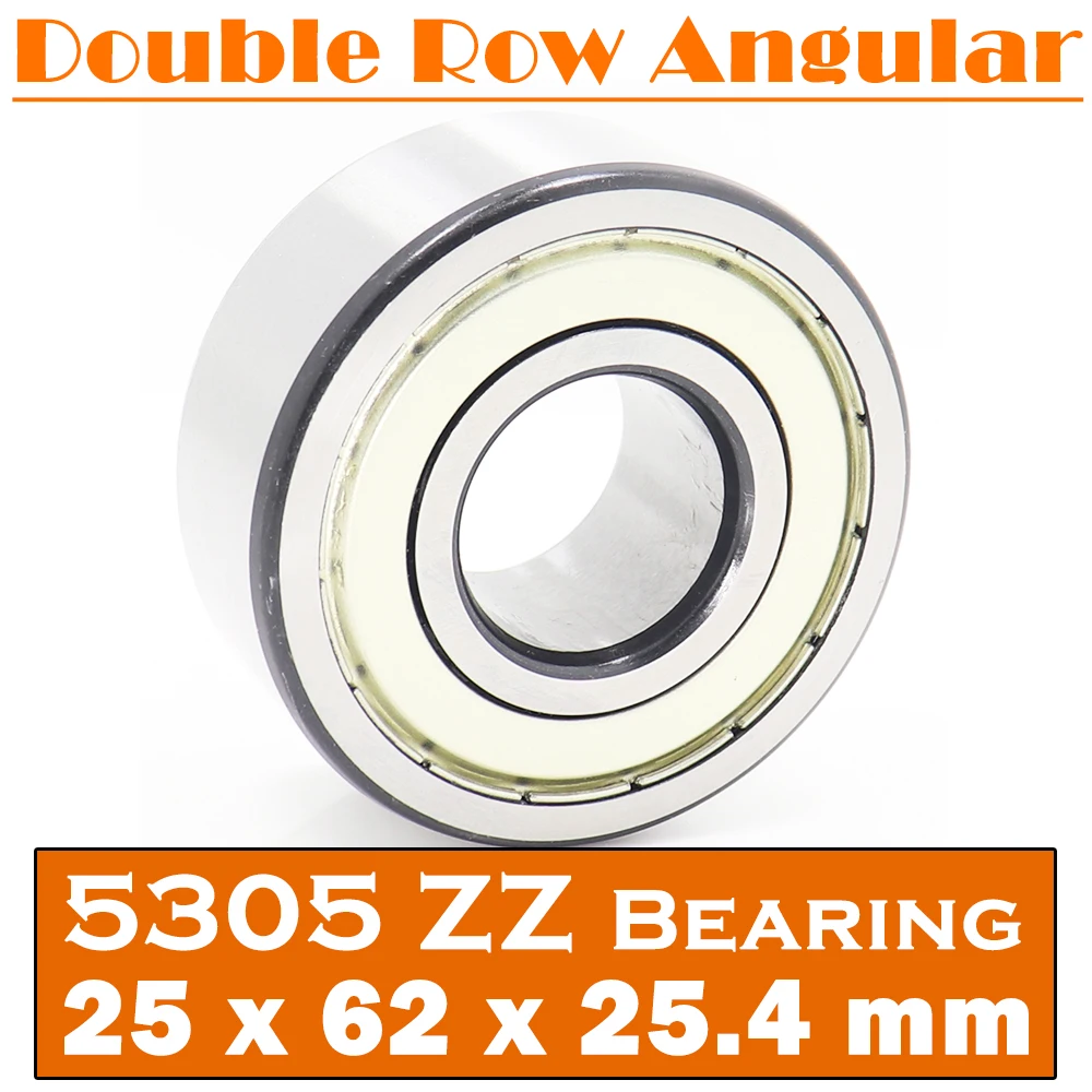 5305 ZZ Bearing 25*62*25.4 mm ( 1 PC ) Axial Double Row Angular Contact 5305ZZ 3305 ZZ 3056305 Ball Bearings