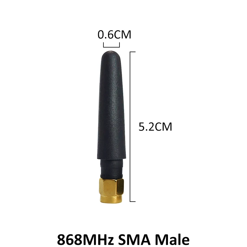 GRANDWISDOM 10pcs 868mhz antenna 2dbi sma male 915mhz lora antene module lorawan ipex 1 SMA female pigtail Extension Cable