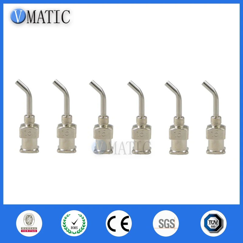 Gratis Verzending 12Pcs 15G 45 Graden Gebogen Rvs Doseernaald 1/2 Inch