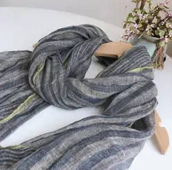 Atumn And Winter Tie Dye LinenScarf Winte Stripe Scarf Fashion Warm Printed Shawl Scarf Wholesale