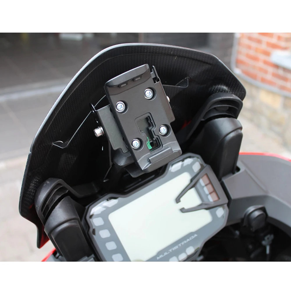 Baru Sepeda Motor Ducati Multistrada 950 S 2017 1260 From2018 Enduro dari 2016 Ponsel Stand Holder GPS Plate bracket