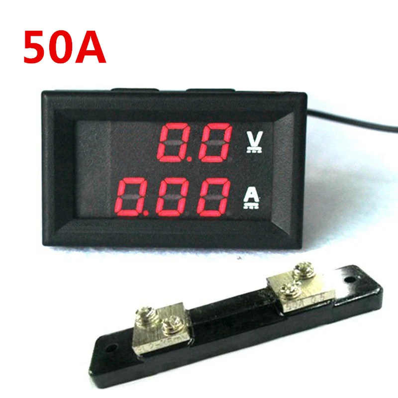 2 in1 DC Volt Amp Meter Dual Digital Display Voltmeter Ammeter 0.28\