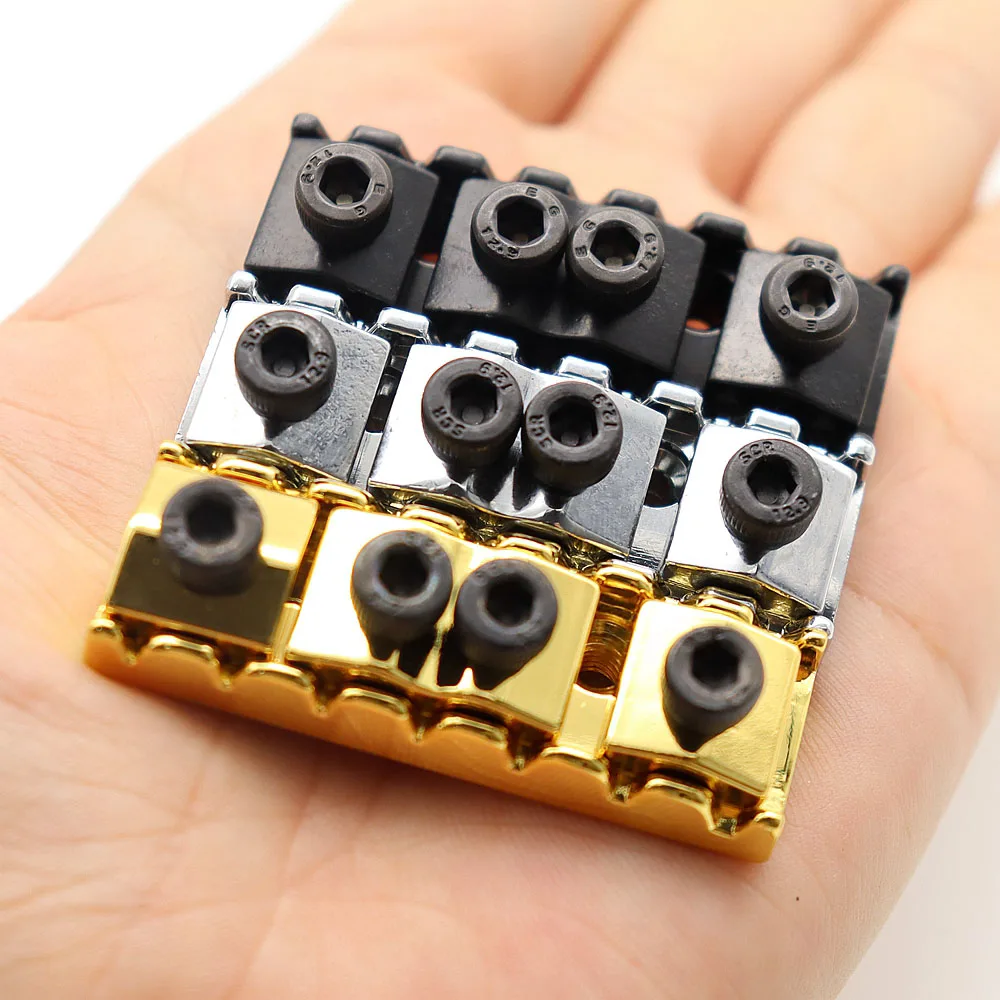 1Pcs 7 String Electric Guitar Locking Nut For Floyd Rose Tremolo Bridge-Length 48mm-CR/BK/GD