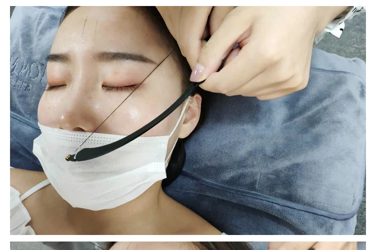 1 stücke Brauen Position ierung Lineal Bogen Augenbrauen Tattoo Mapping Messwerk zeug Faden Färben Liner Permanent Make-up Werkzeuge – Detail 8