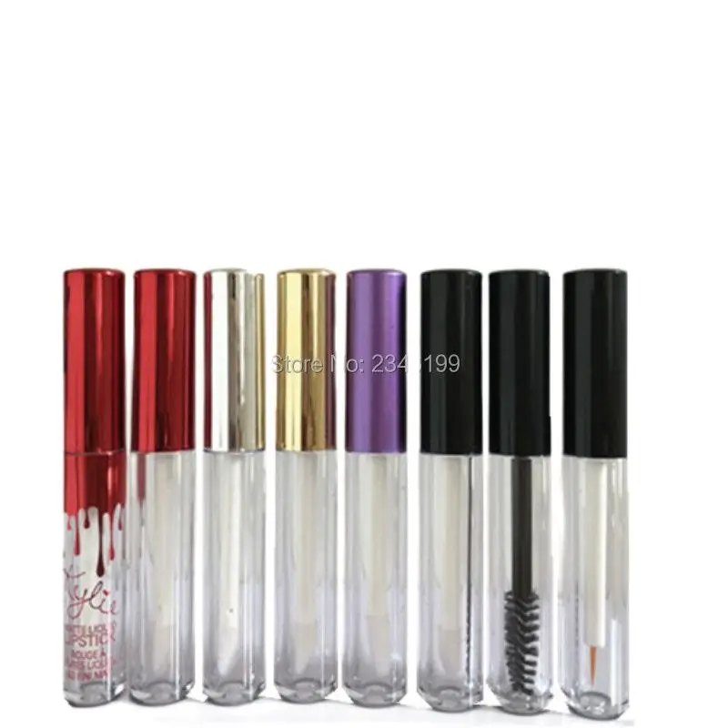 

50pcs Empty Lipgloss Tube 1.2ml Mini Sub-bottle Trial Pack Lip Glaze Tube 1.2ml Cosmetic Container Empty Little Lip Gloss Tubes