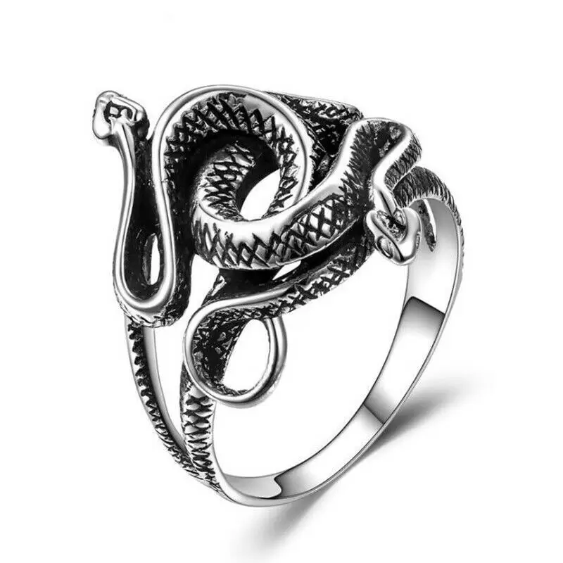 

Movie Natural Born Killers S925 Sterling Silver Snake Ring For Men Women Jewelry Valentine's Day Gifts Men Rings