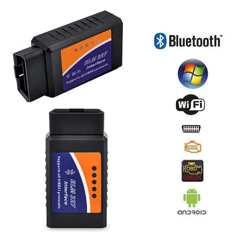 ELM327 V1.5 Bluetooth OBD2 SCAN tool Code Read OBDII PIC18F25K80 Chip Interface On Android/PC Torque