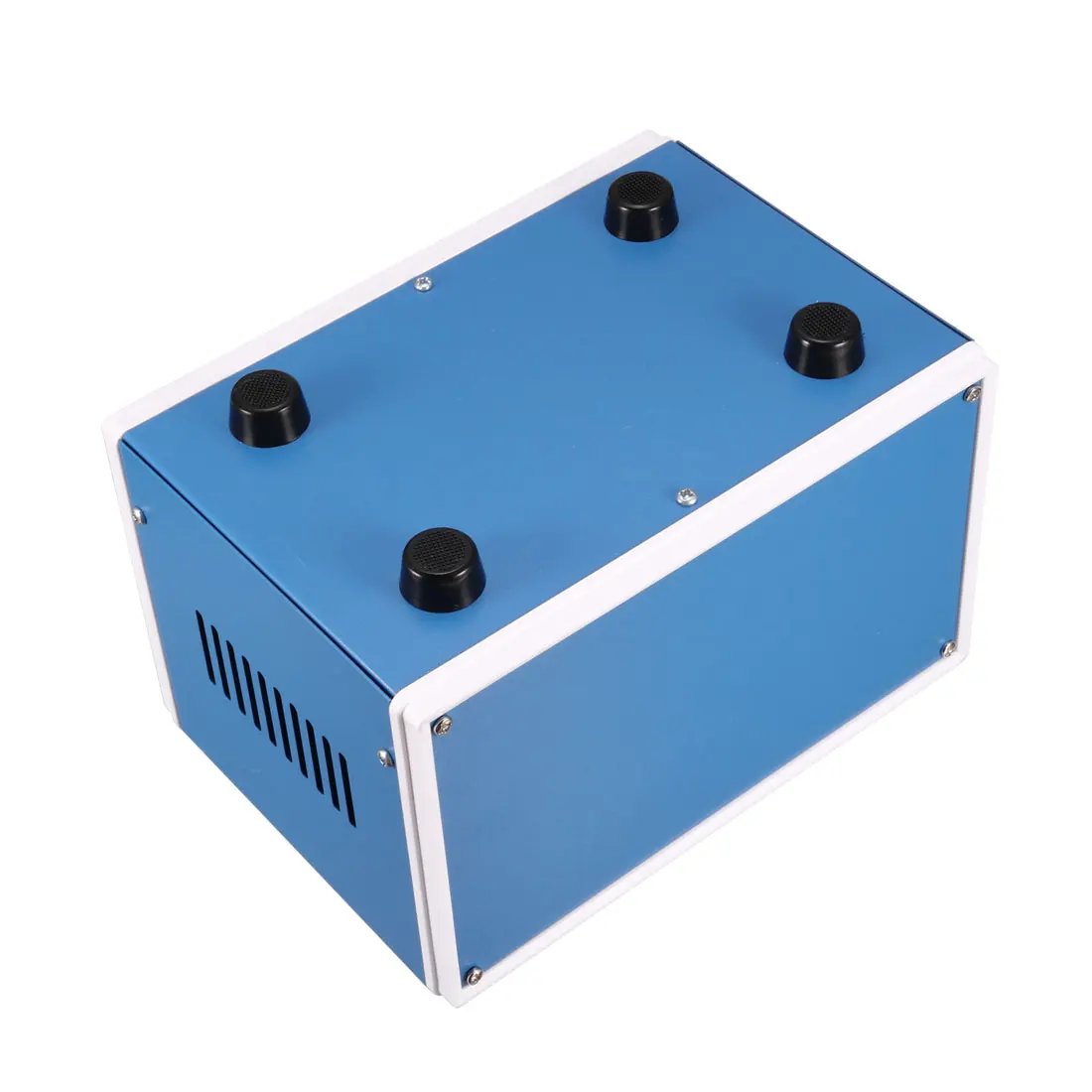 1Pcs 175x128x117mm Metal Junction Box Enclosure Case Electronics Enclosure Box Blue Dustproof Electrical Project Instrument Box