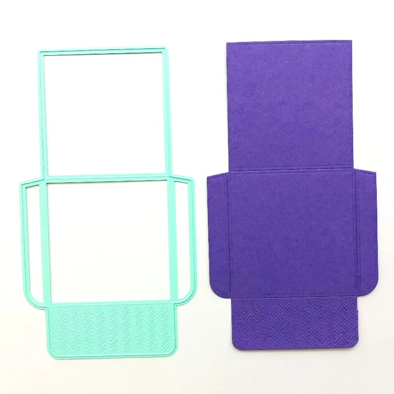 Craft Supplier Creative Cutter Mint Punching Stencil Square Envelope 7cm Carbon Steel Die Scrapbooking New Arrival 2022