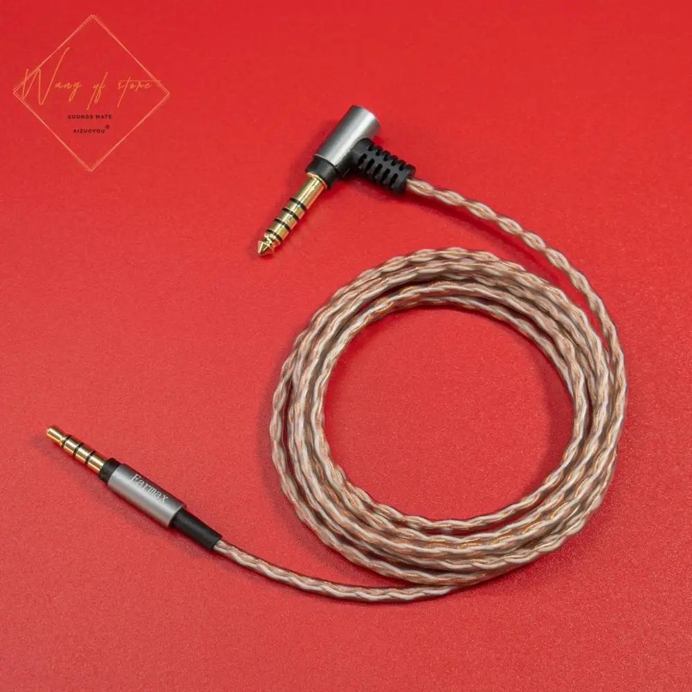 

6N Hifi Balanced Audio Cable For Sony S12B1 Denon AH MM 400 300 200 Headphone 6N OCC 99.99997% 4.4 2.5 3.5 mm Plugs Gold Plated