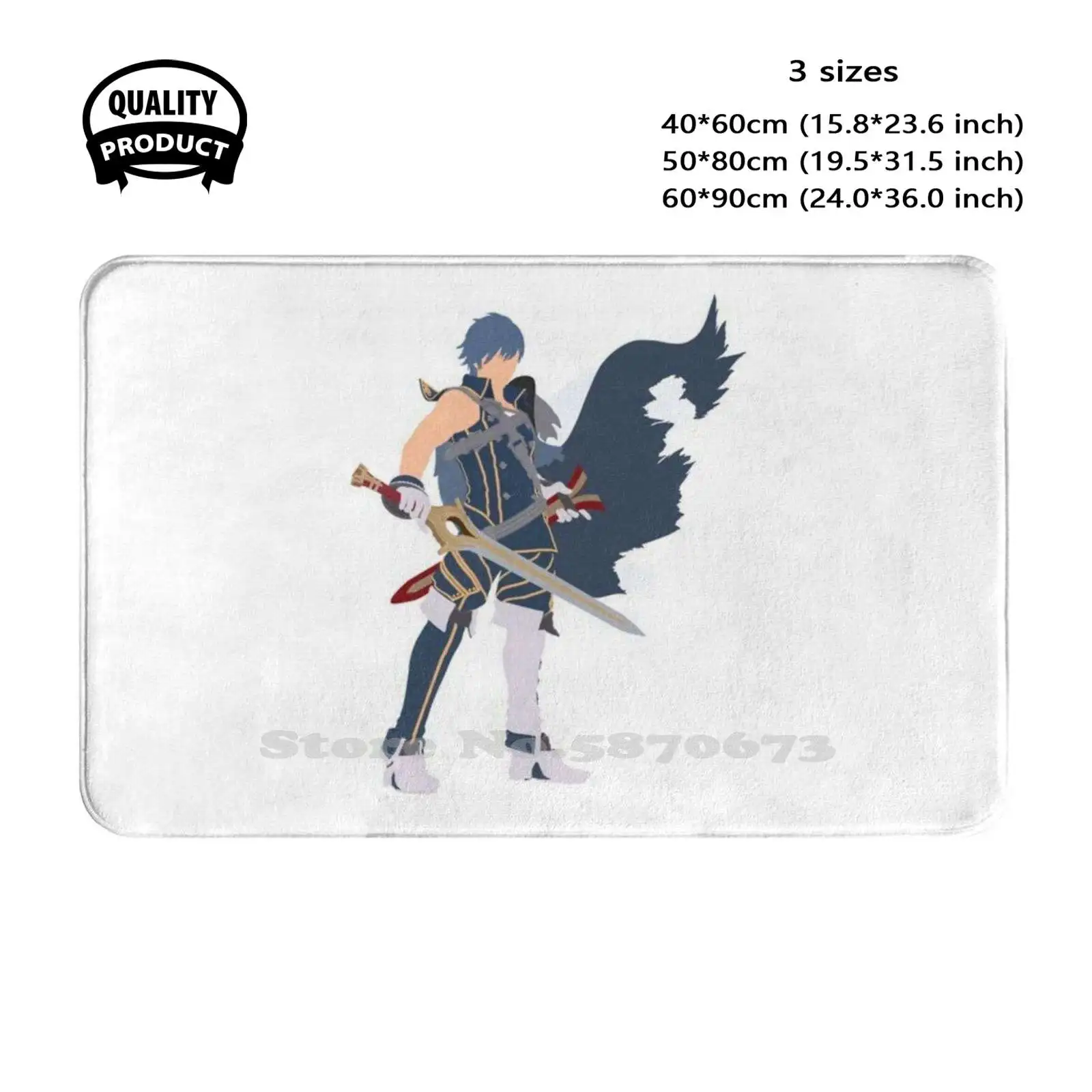 Chrom Ssbu Soft Cushion Home Carpet Door Mat Car Rug Chrom Super Smash Bros Ultimate Clean Solid Color Fire