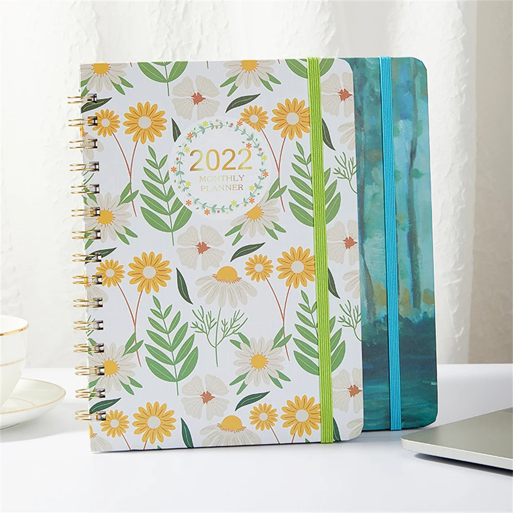 A5 2022 Planner English Version Agenda Notebook Goals Habit Schedules