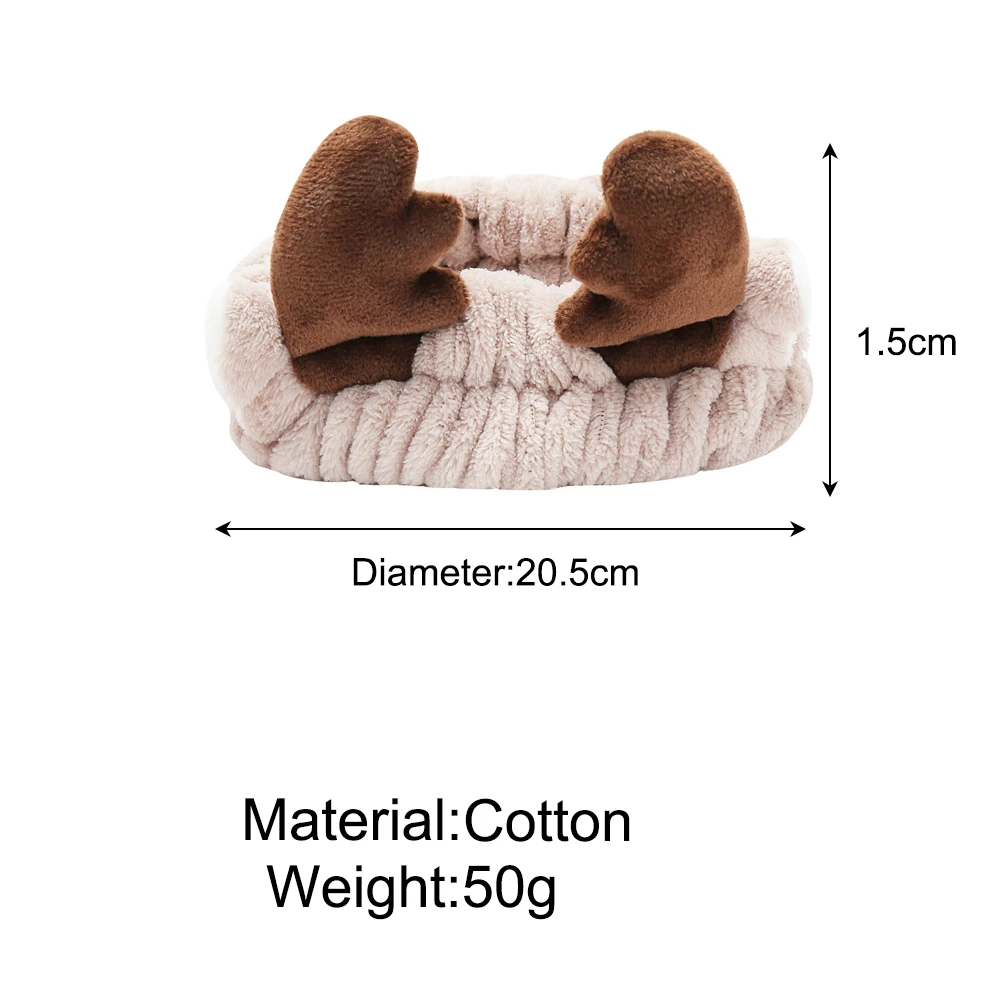2020 Mới Linh Dương San Hô Tai Mèo Lông Cừu Mềm Mại Nơ Đầu Rửa Mặt Đầu Nữ Bé Gái Giá Đỡ Băng Đô Cài Tóc Turban Gọng Hairbands Phụ Kiện Tóc