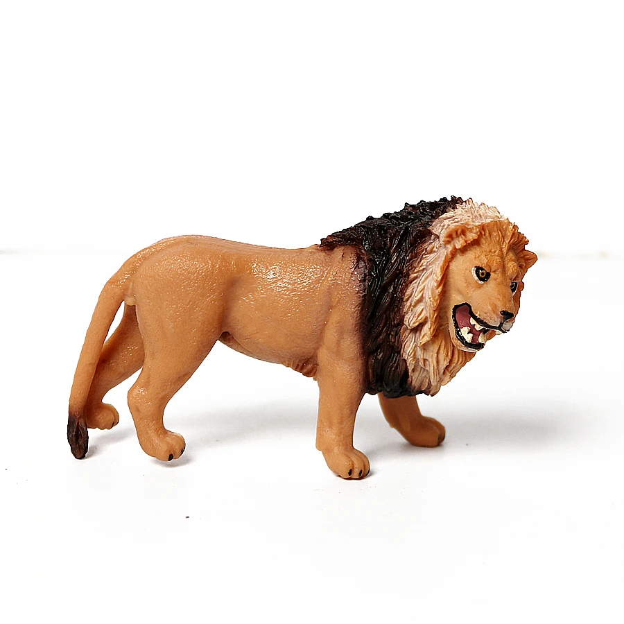 Simulated Plastic Wild Animals Model Africa Lion,Congo Lion, Cape Lion Action Figure for Collection Science Educational Figurine