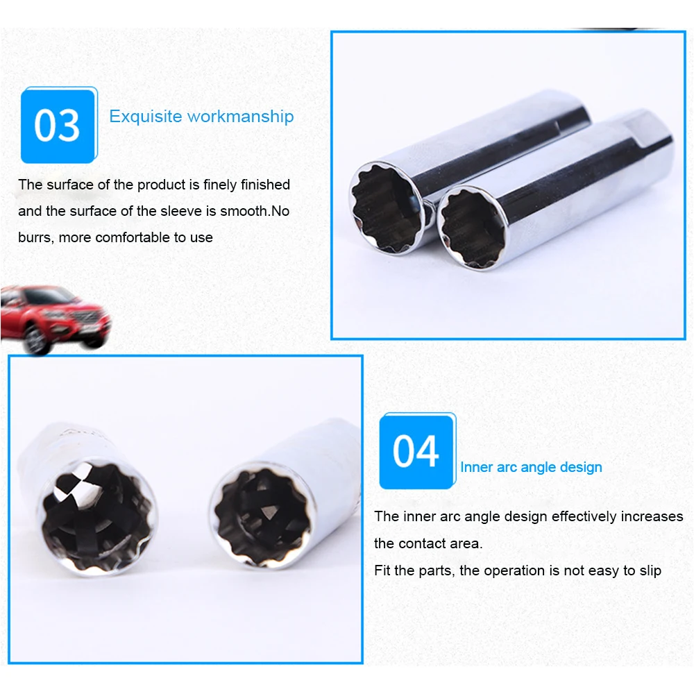 14/16mm Spark Plug Socket Wrench 3 Stage Spark Plug Cable Sleeve for BMW VW Audi Puller Auto Removal Tool Car Disassembly Tool