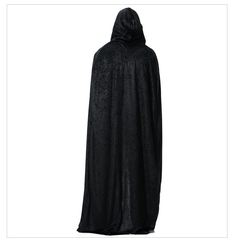 Middeleeuwse Ghost Wizard Scary Mantel Halloween Cosplay Kostuums Voor Vrouwen Volwassen Mannen Fancy Party Prom Night Thriller Doek