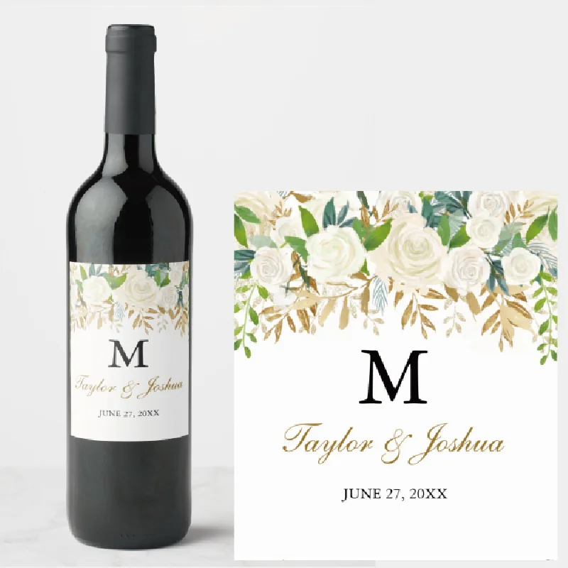 20 Pieces, Customized Personalized Waterproof Wedding Stickers, Birthday, Anniversary, Wedding Wine Bottle Labels, Stickers, Wat