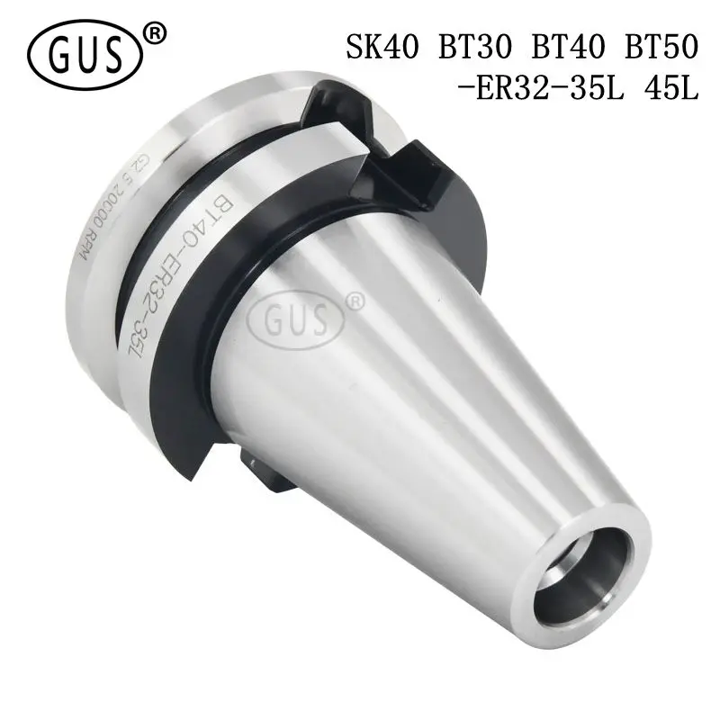 GUS high-quality SK40 BT30 BT40 BT50-ER32-35L ER25 er32 collet chuck Built-in handle dynamic balance short spring Tool Holder