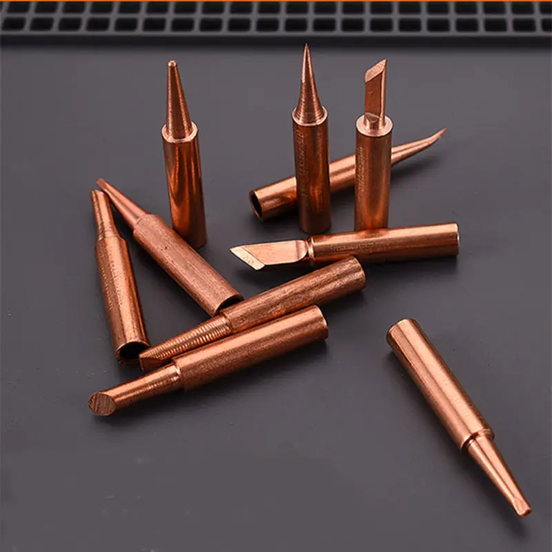 Soldering Iron Tip for Hakko 936 Soldering Station, Nonmagnetic, Pure Copper, 900M-T, 936, 907 Sleeve Case