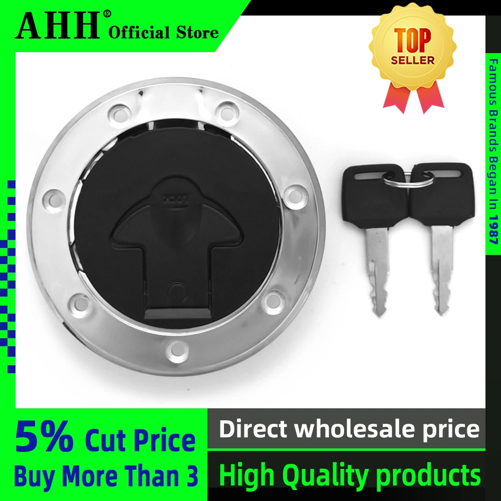 AHH Motorcycle fuel tank cap cover lock for Kawasaki ZXR250 ZXR400 ZXR750 ZZR400 ZZR600 ZRX400 ZXR250 ZZR Horse 250 Zephyr 400