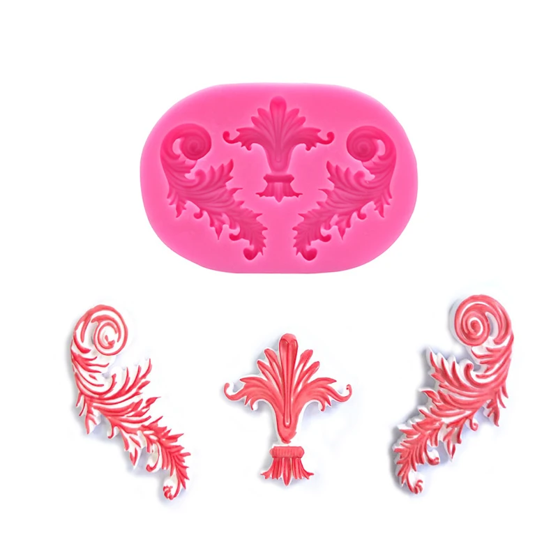 Three Frame Cooking Tools Chocolate Cake Decorating Silicone Mold For Baking Of Kitchen Accessories Fondant Candy Sugar Craft