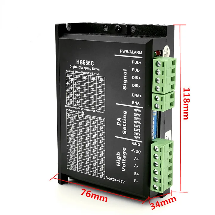 Nema 23 Stepper Motor  1N.m /1.8N.m/2N.m /2.8N.m  57YG250 +Digital Driver HB556C