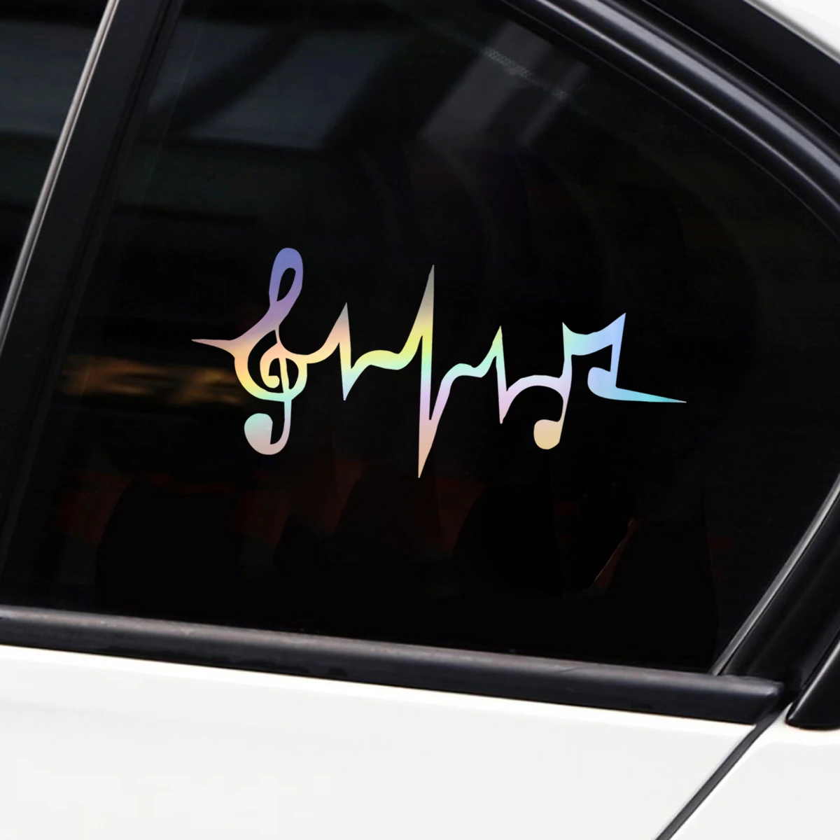 Music Note Heart Beat Car Sticker Decal For Cars Auto Motorcycle Bumper Window Door Body JAYJOE Dropshipping Vinyl Car Stickers