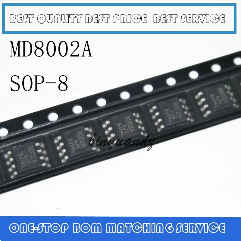 100Pcs-500Pcs MD8002A MD8002 8002A 8002 Audio Versterker Ic Kan SOP8 Nieuwe