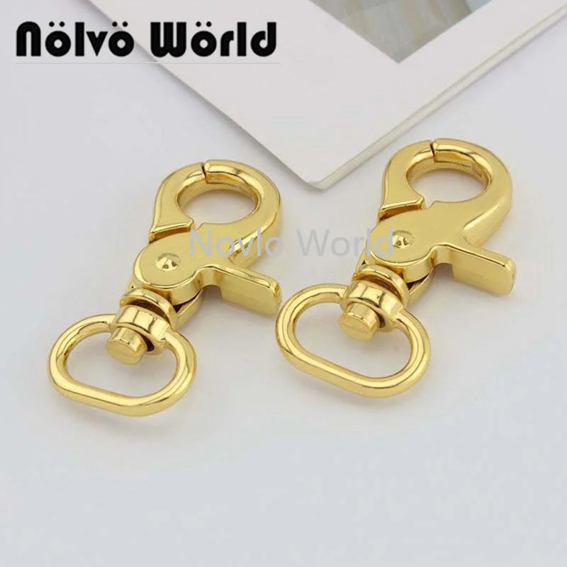 

Nolvo World 20 pcs 19-25-32-38-50mm 4 colors Clamp hook Zinc Alloy Snap Hook Crafts and Purse Hardware