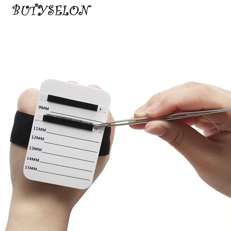 Eyelash Tablet Fake Eyelash Tray Strip Stand Individual Eyelash Extensions Hand Plate Eye Lash Grafting Stand Palette Tool