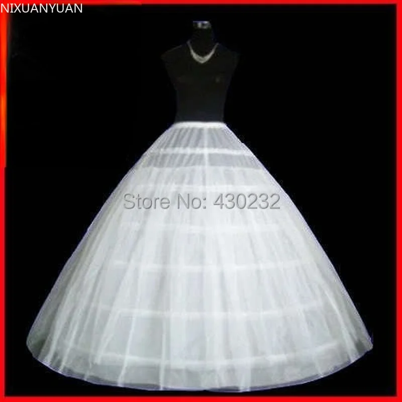 Heißer Verkauf Petticoat Einzigartiges Design Weiß 6 Hoops Ballkleid Braut Brautkleid Petticoat Krinoline Schlupf Hochzeit Zubehör