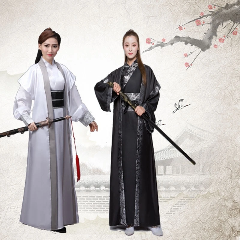 Chinese Festival Outfit Women Costumes Heroes Movies Heroine Hanfu Dress Men and Women Ancient Style Costume