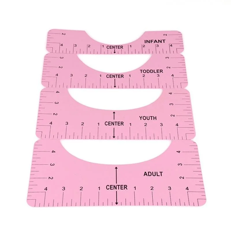 Guía de regla para camisetas, herramienta de alineación, regla para camisetas, herramientas de calibración de Collar