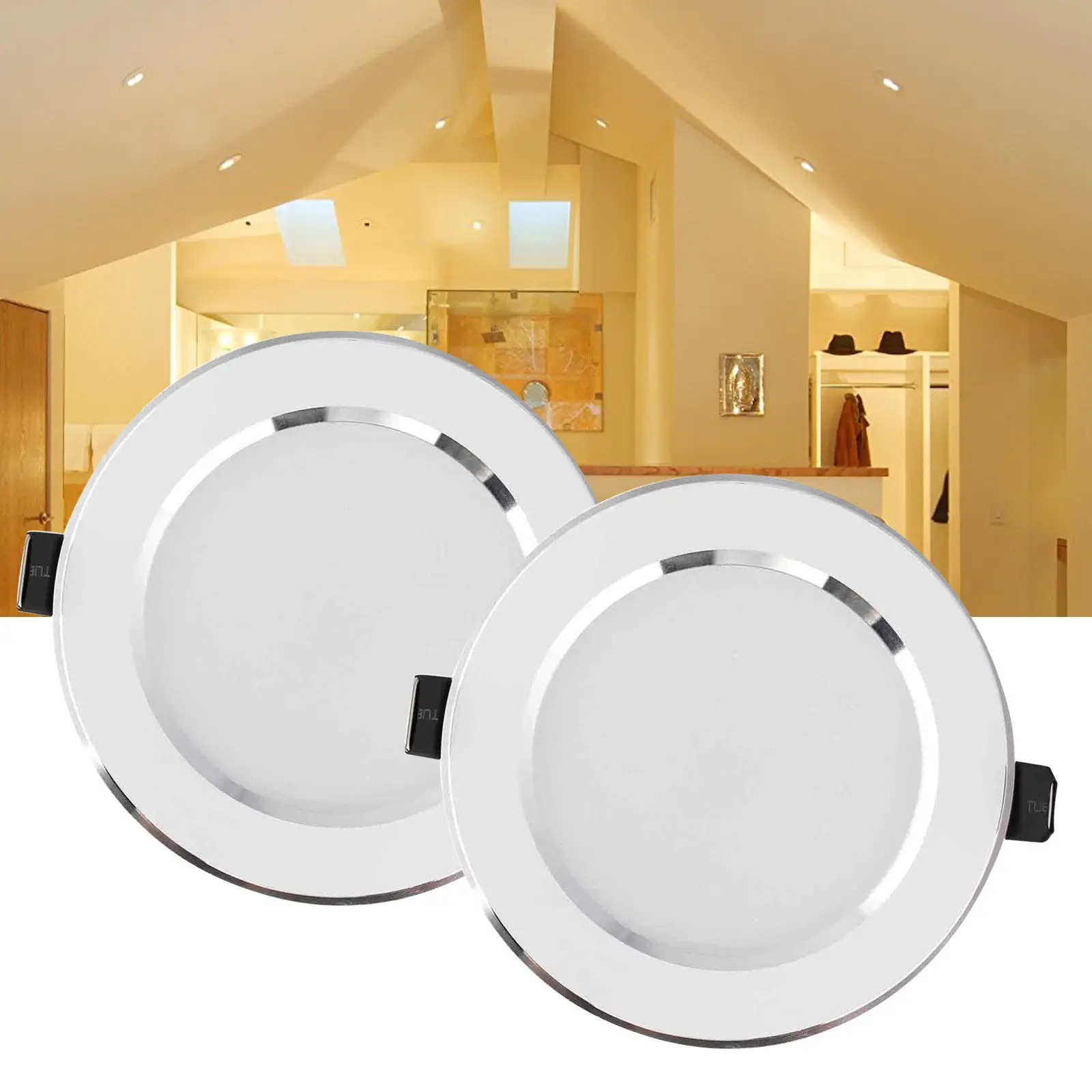 

Dimmable LED Recessed Ceiling Light Panel Downlight 3W 5W 7W 9W 12W 15W 18W 21W AC 110V 220V for Home Office Living Room White