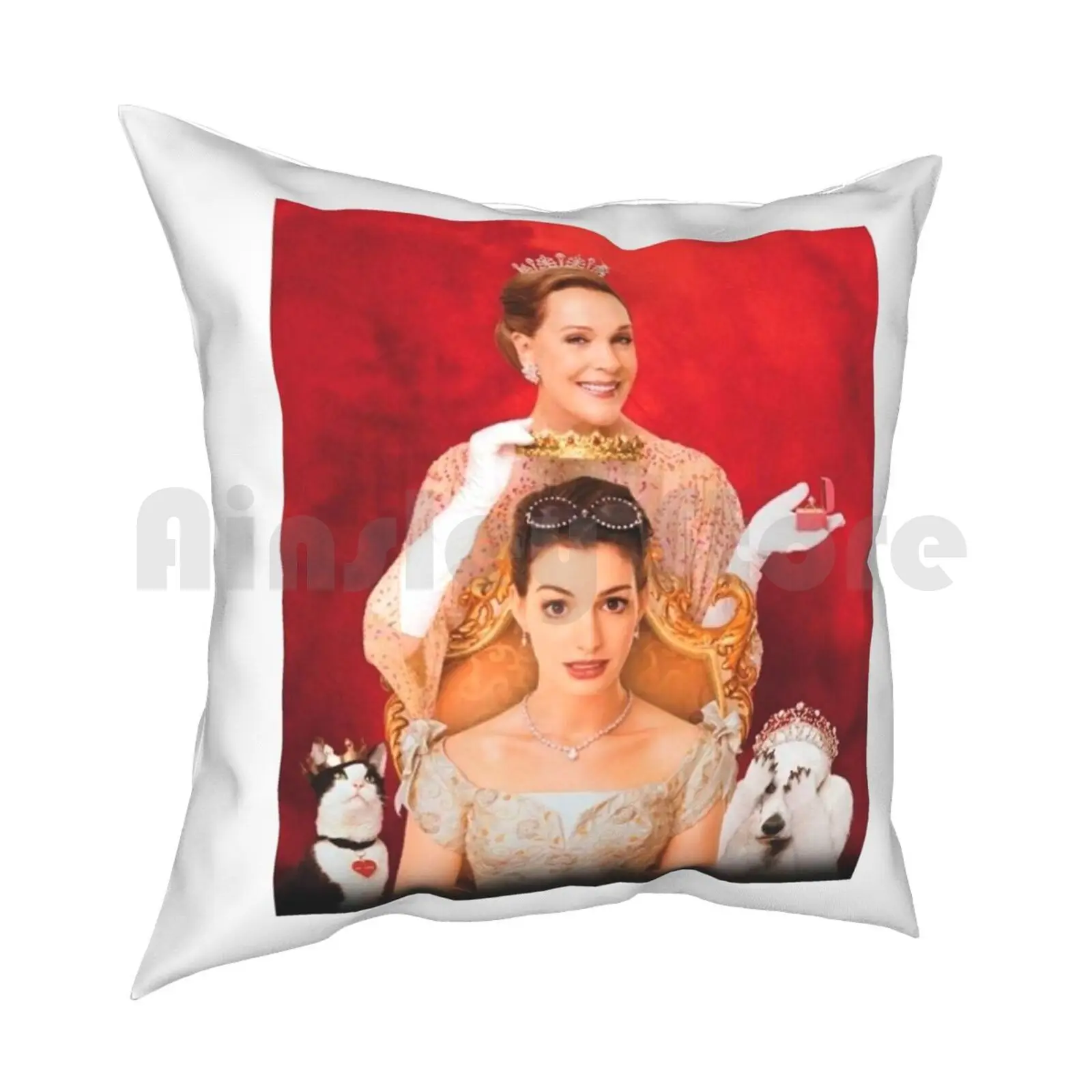 The Princess Diaries Pillow Case Printed Home Soft DIY Pillow cover The Princess Diaries Anne Hathaway Julie Andrews