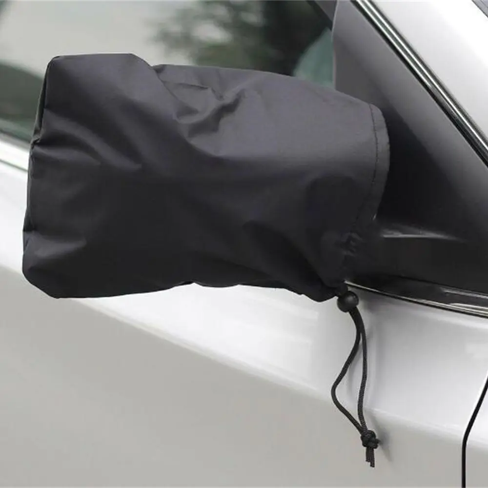 2 Pieces Car Rear View Side Mirror Frost Guard Snow Ice Winter Waterproof Cover Set
