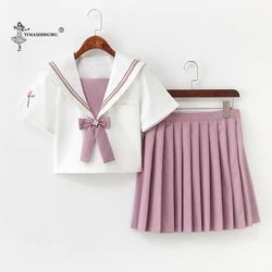 Japanese Pink JK Uniforms College Middle School Students Sailor Uniforms School JK Uniforms Anime Cospaly Students Clothing