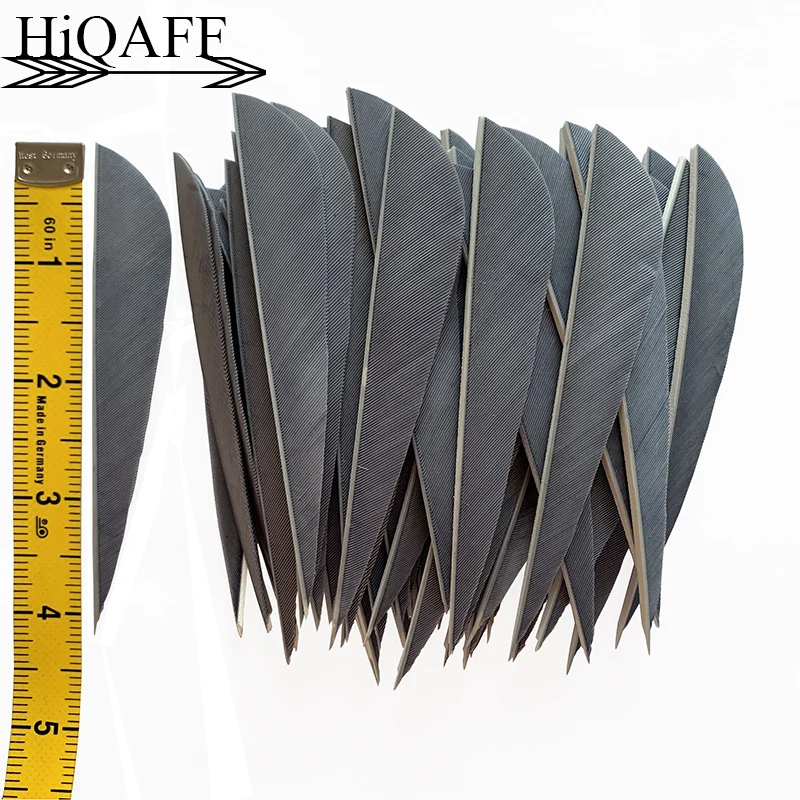 100 sztuk hi-q 4 Cal woda ShapeTurkey Feather Arrow Fletching łucznictwo polowanie strzały akcesoria